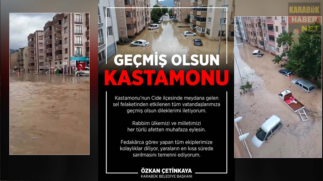 BAŞKAN ÖZKAN ÇETİNKAYA’DAN CİDE İÇİN GEÇMİŞ OLSUN MESAJI