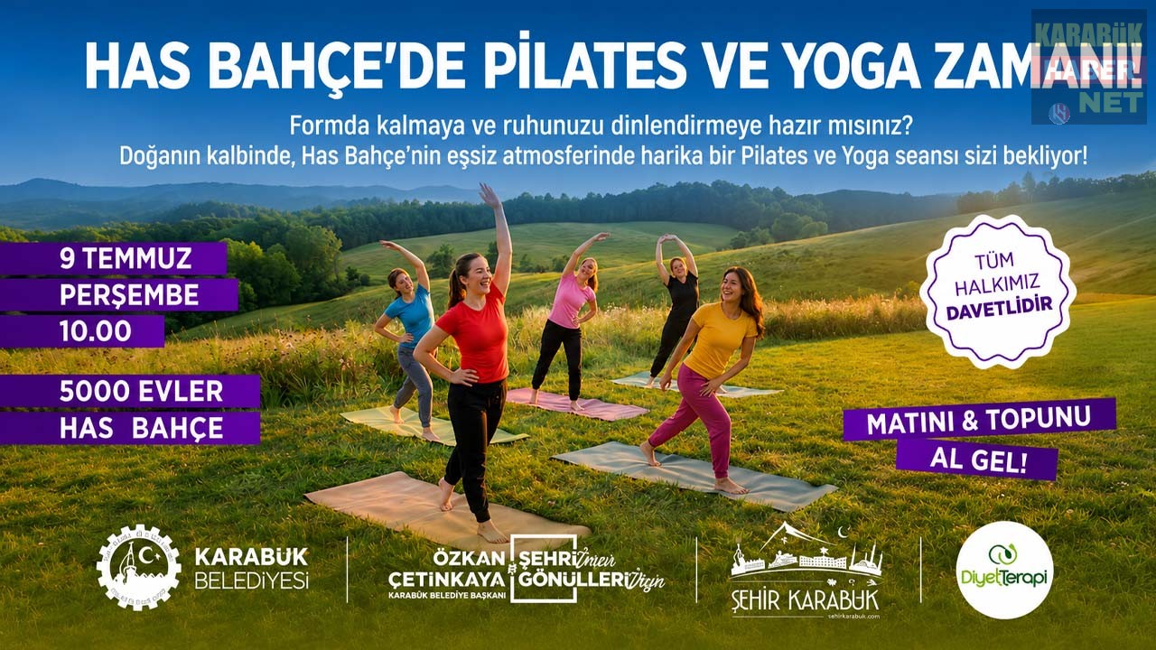 KARABÜK’TE ÜCRETSİZ PİLATES VE YOGA ETKİNLİĞİ