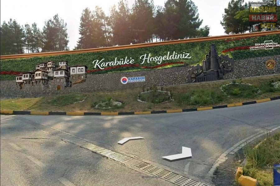 KARABÜK GİRİŞLERİNE ESTETİK DOKUNUŞ: CEPHE PEYZAJI ÇALIŞMALARI BAŞLADI
