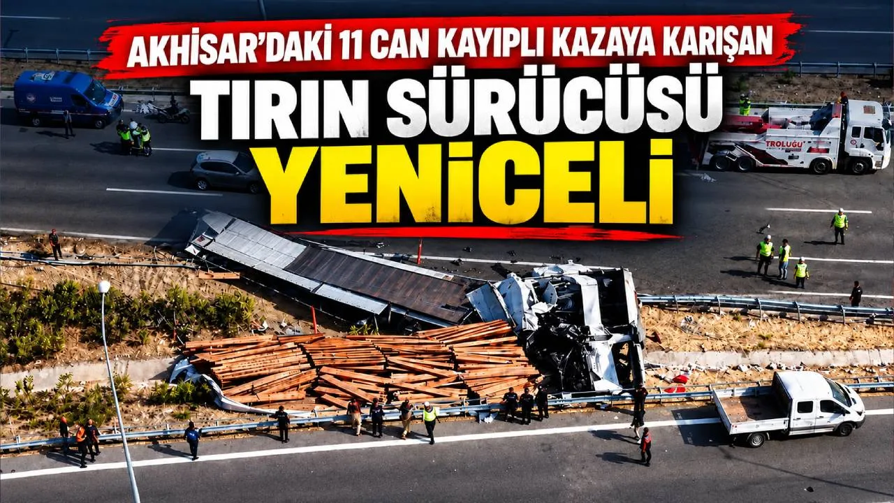 AKHİSAR'DAKİ 11 CAN KAYIPLI KAZAYA KARIŞAN TIRIN SÜRÜCÜSÜ YENİCELİ